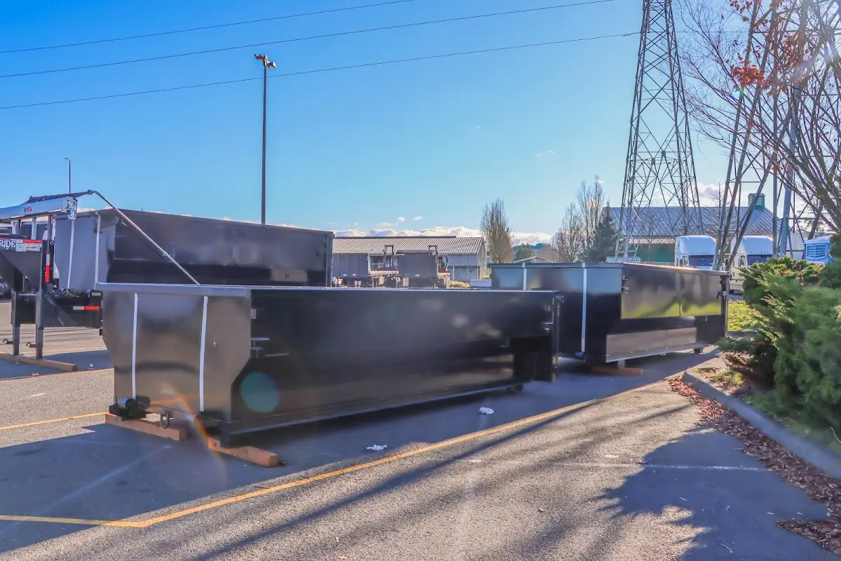 Roll-off dumpster ready for waste disposal at job site for Estate Cleanout Dumpster Rental in Anadarko